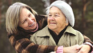 Old Women Hugging Old Women Hugging