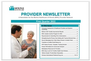 MHIL Provider Newsletter Molina Healthcare of Illinois