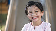 Young girl smiling